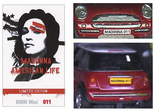 マドンナ　 American Life 　Corgi製　Mini Cooper Cooper American Life マドンナ　 　Corgi製　Mini